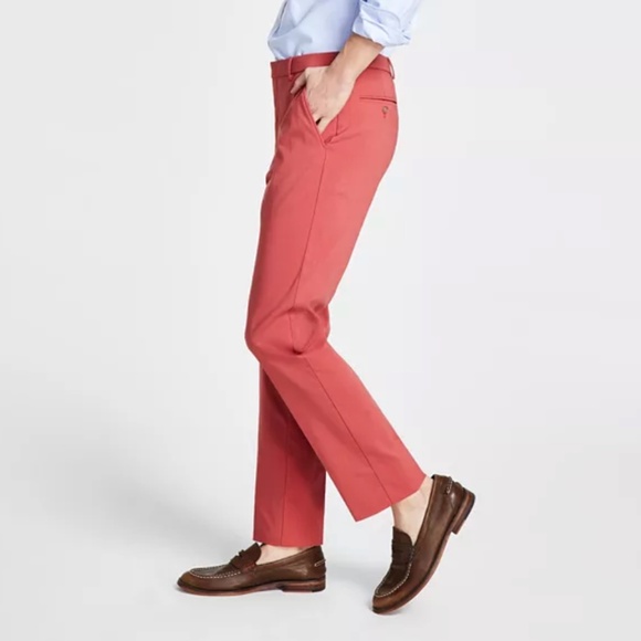 NWT - Tommy Hilfiger - Men's Modern-Fit TH Flex Stretch Solid Performance Pant - Picture 4 of 16